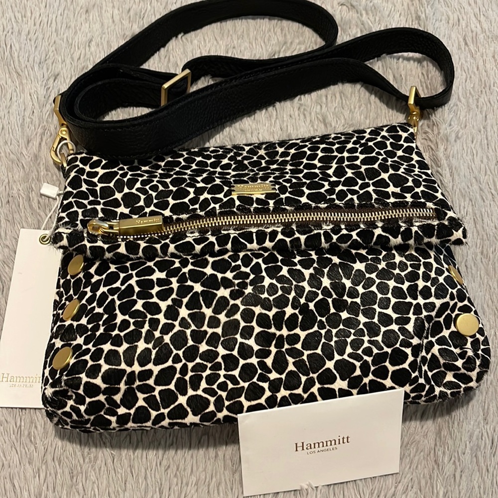 Hammitt VIP Med-dapple calf hair crossbody bag